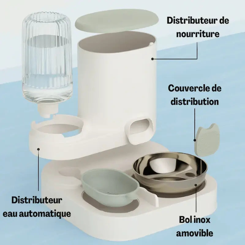 Distributeur nourriture chat