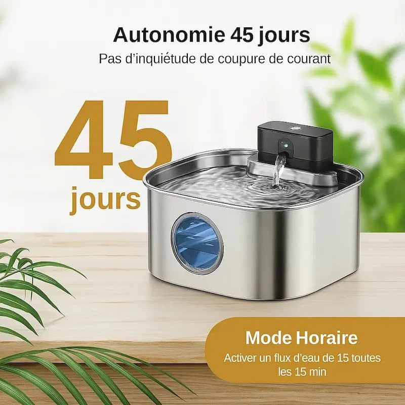 fontaine sans fil pour chat