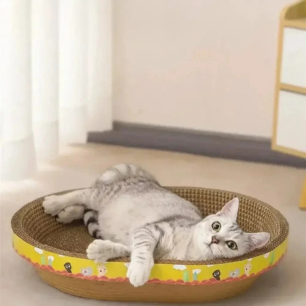 Griffoir chat ovale design