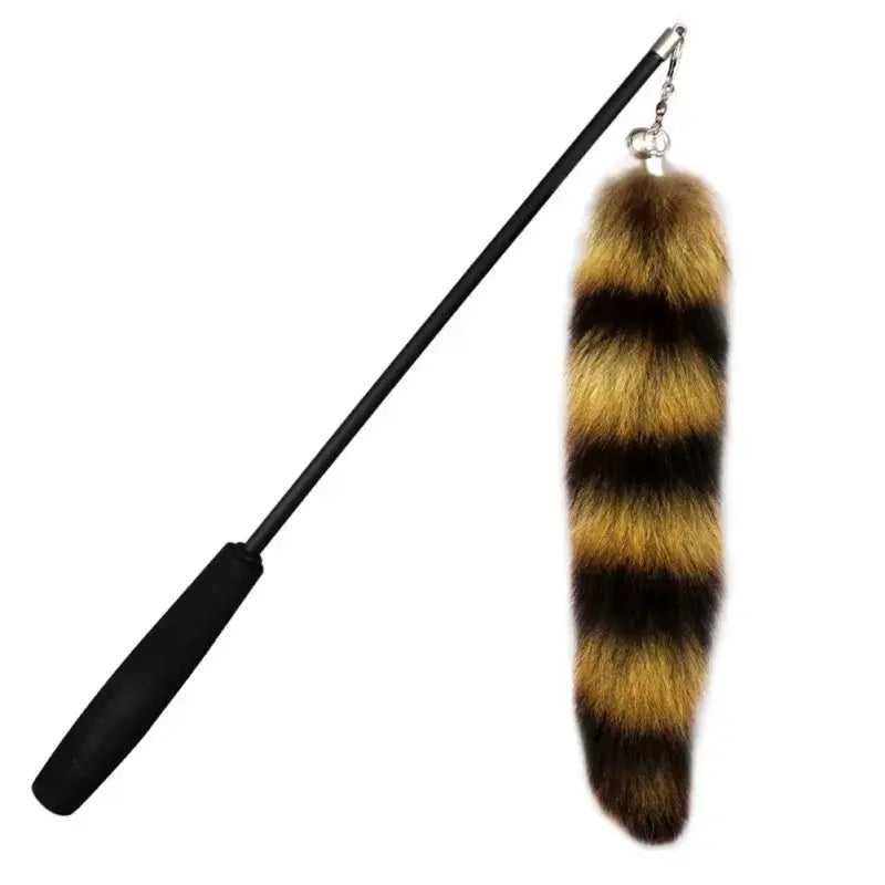 jouet chat plume renard