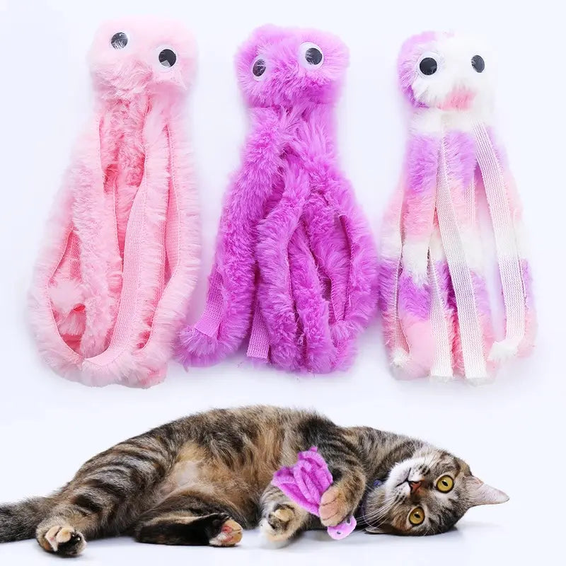 jouet chat poulpe