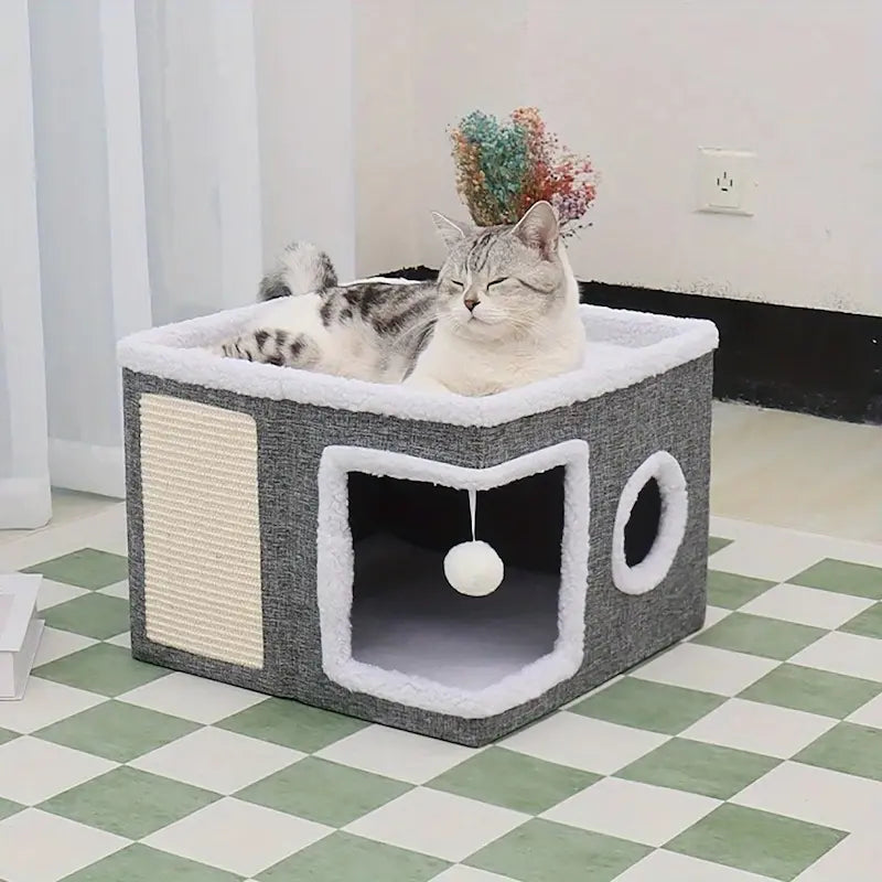 couchage chat moderne